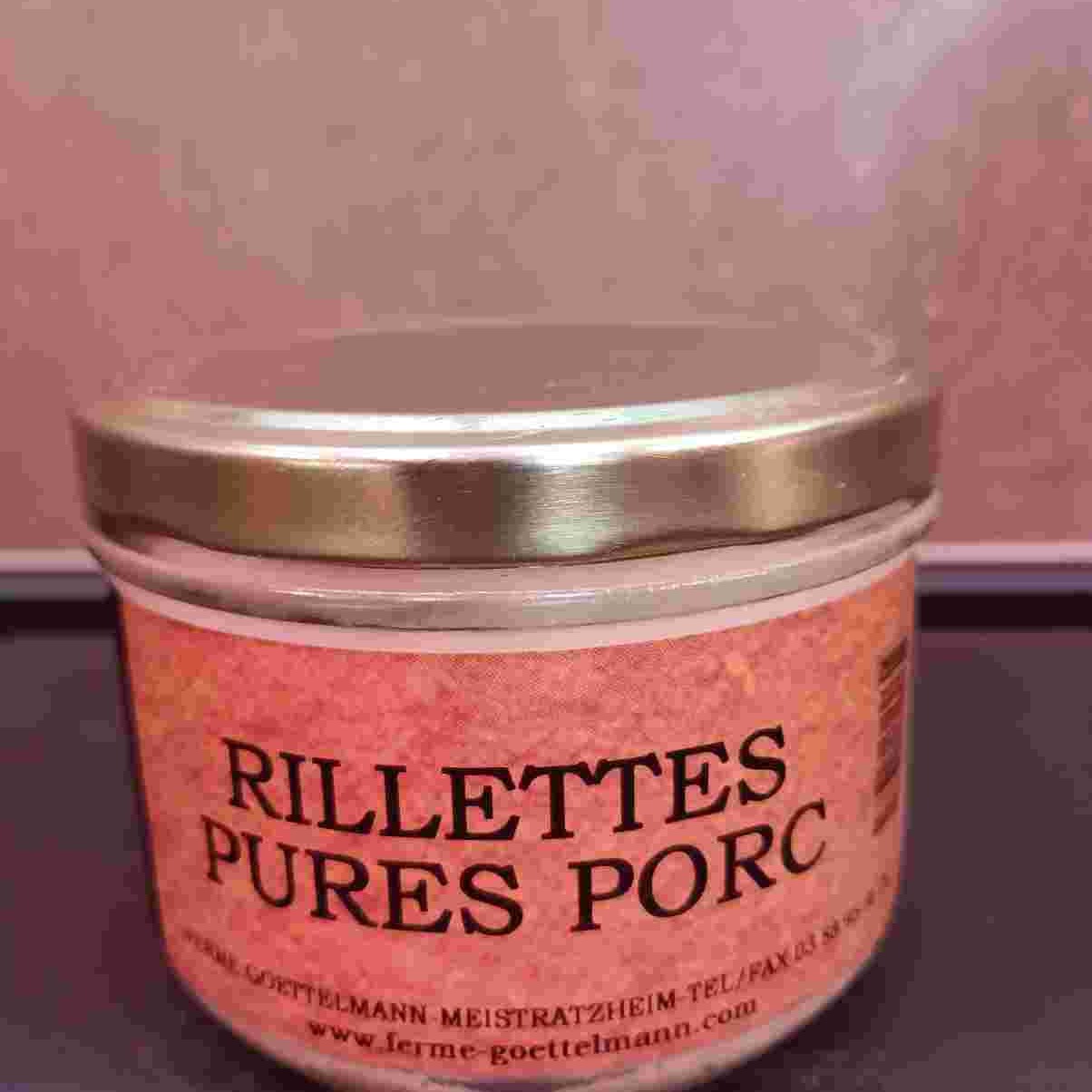 Rillette pur porc 180 grs (conserve)