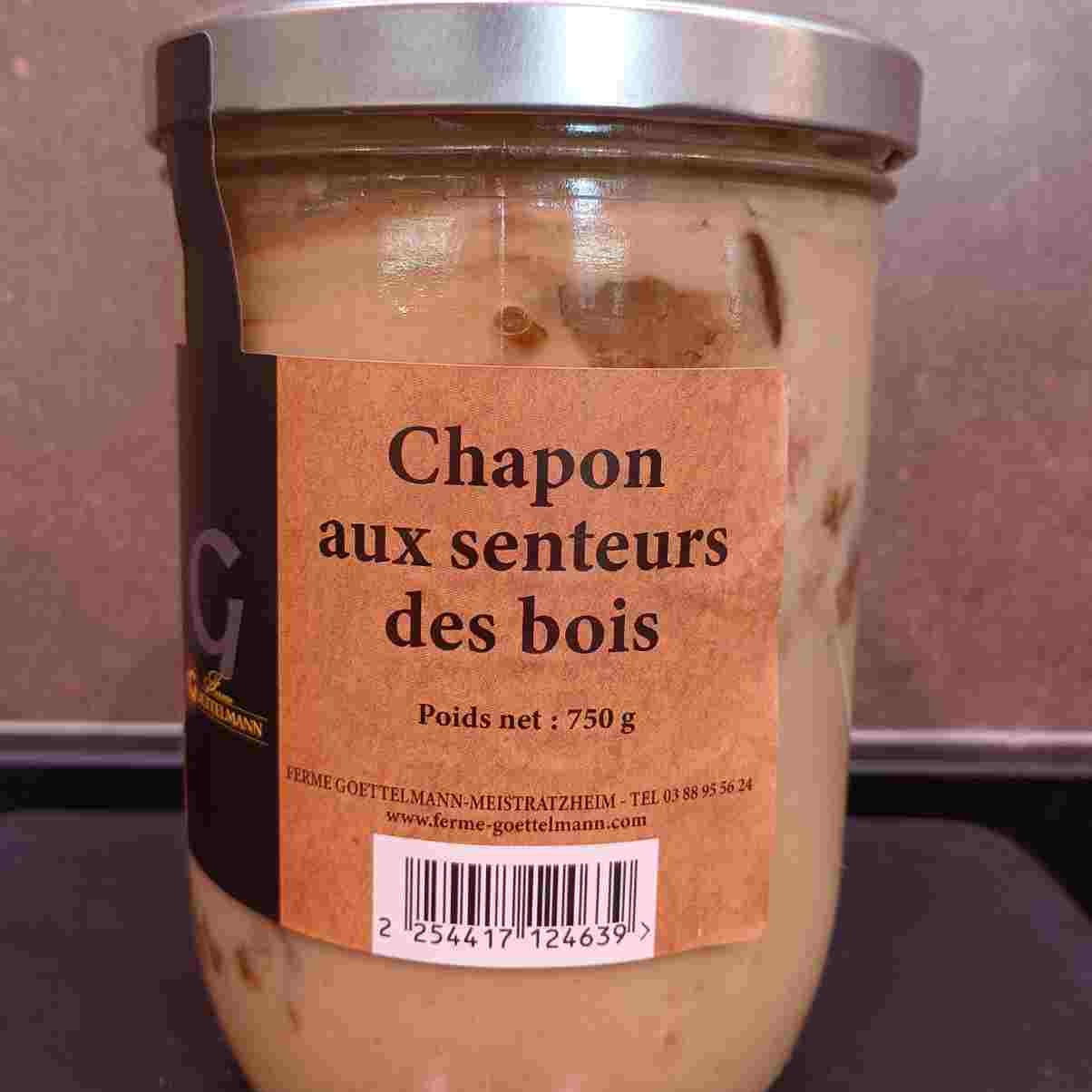 Chapon aux senteurs des bois 750 GRS (bocaux)