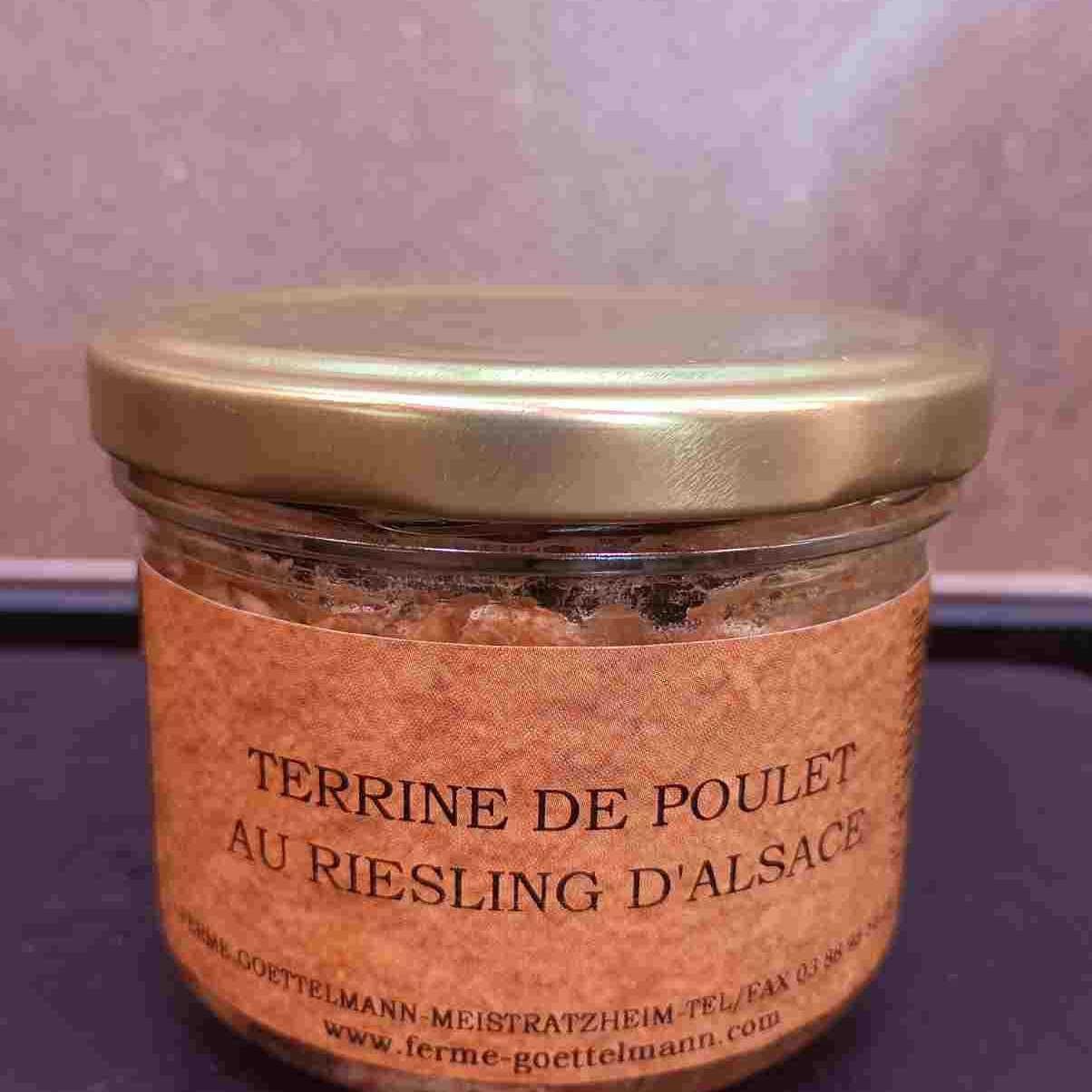 Terrine de poulet au riesling d alsace (180g)