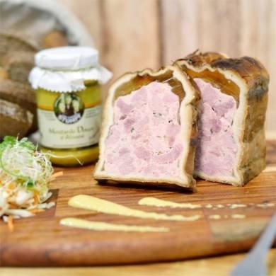 Pâté croûte sans médaillon volaille (sous-vide) (2 tranches/250grs)